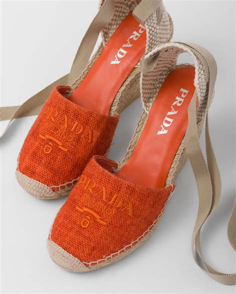 prada orange espadrilles|ladies prada shoes.